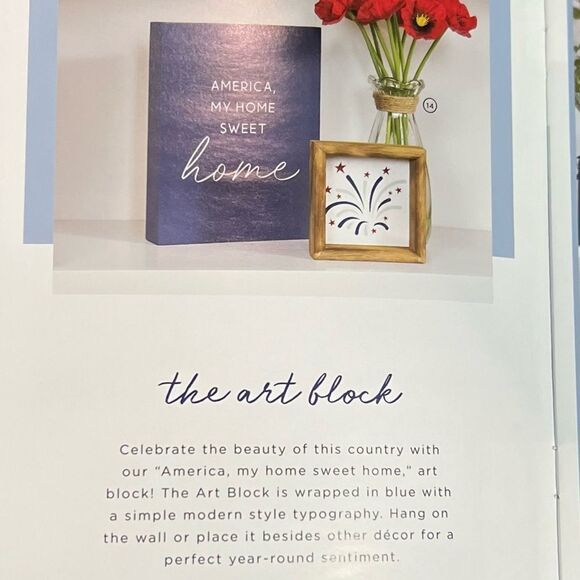 Decorated Home Decor Bundle, 5 Pieces, Subscription Box Americana 2022. NIB! - Picture 6 of 16